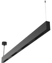 Светильник светодиодный Stellar-Line Comfort Up n Down 1200х35х75 56Вт 4000К подвесной RAL9005 черн. матовый с линзами 50град. двойная засветка VARTON V1-R0-T0493-05L21-2005640