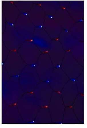 Neon-Night Гирлянда Сеть "НЕТ ЛАЙТ" 2х1.5м 288LED 18Вт 220В IP44 красн./син.; черн. провод NEON-NIGHT 215-023