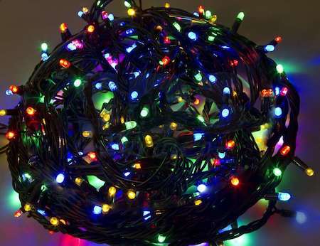 Neon-Night Гирлянда "ТВИНКЛ ЛАЙТ LED КАУЧУК" (с контроллером 8 режимов) 20м 240LED 20Вт 220В IP54 мультиколор NEON-NIGHT 303-329