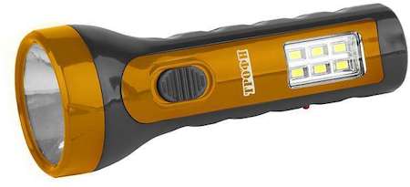 Фонарь TA15 аккум. 4В 1А.ч 2в1 5хLED + 6SMD евро-вилка Трофи Б0016863