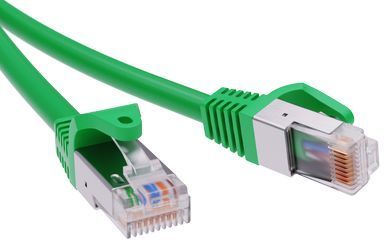 ДКС RN6FU4500GN Патч-корд экранированный CAT6 F/UTP 4х2, LSZH, зелёный, 10.0м
