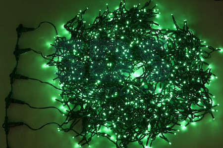Neon-Night Гирлянда "КЛИП ЛАЙТ" 5 нитей х20м 665LED 40Вт 24В IP54 (с трансф.) мерцающая зел. NEON-NIGHT 323-604