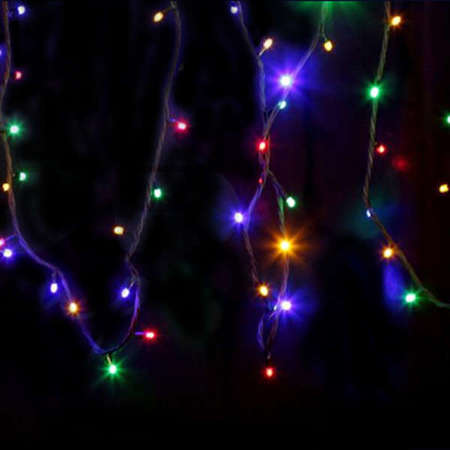 Neon-Night Гирлянда "ДЮРАПЛЕЙ" 12м 120LED 8Вт 220В IP54 черн. провод мультиколор NEON-NIGHT 315-139