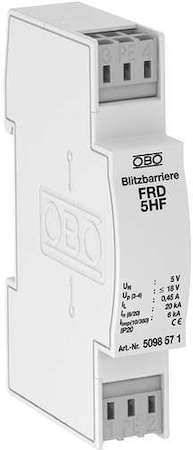 OBO Bettermann Разрядник комбин. для парных жил FRD 24 HF OBO 5098575