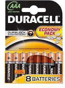 Фото Duracell C0033441 Элемент питания алкалиновый LR LR03-8BL BASIC (блист.8шт)