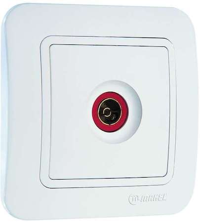 Розетка TV СП Lillium бел./бел. 16А IP20 Makel 70007