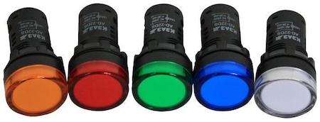 Фото КЭАЗ 238693 Лампа AD22DS(LED) матрица D22мм зеленый 230В-