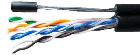 Кабель UTP 4х2х24AWG кат.5е медь с тросом Standart 305м (м) SUPRLAN 01-0322