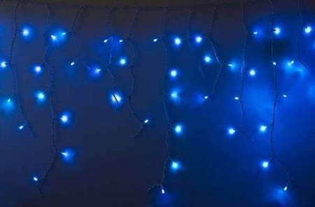 Neon-Night Гирлянда Айсикл "ПЛЕЙ ЛАЙТ" 0.6х4.8м 176LED 11Вт 230В IP44 син.; бел. провод NEON-NIGHT 255-136