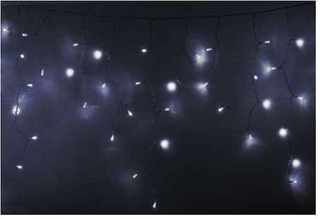 Neon-Night Гирлянда Айсикл "ПЛЕЙ ЛАЙТ" 0.6х4.8м 176LED 11Вт 230В IP44 бел.; силикон. провод NEON-NIGHT 255-145