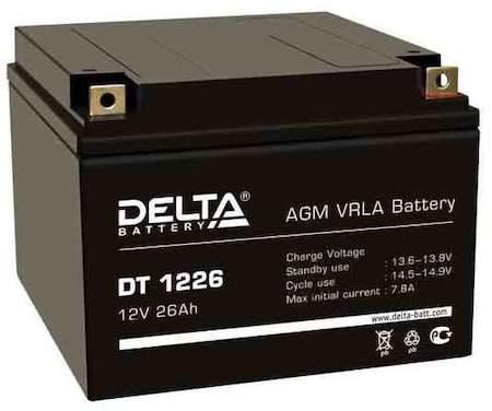 Аккумулятор 12В 26А.ч Delta DT 1226