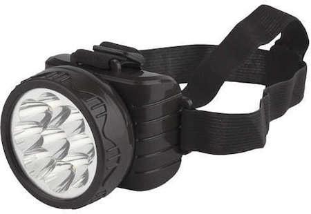 Фонарь TG9 налобный аккум. 4В 0.9А.ч 9хLED ЗУ 220В карт. упак. Трофи C0045557