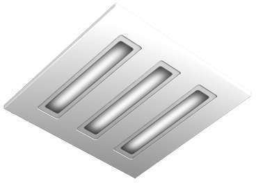 Светильник светодиодный NL Nova60-V-P 40Вт 5000К IP20 230В встраив. рассеив. призма LADesign NLNova60VP