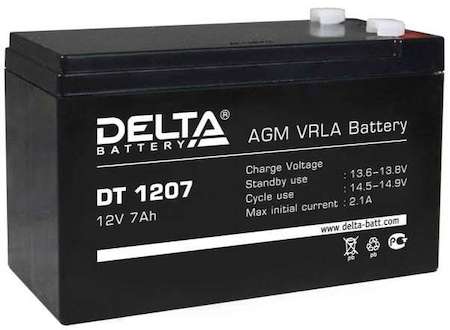 Фото Аккумулятор DELTA 12В/7 А/ч