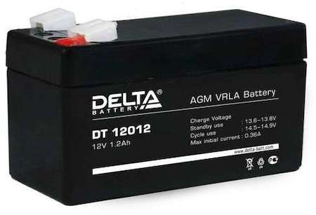 Аккумулятор 12В 1.2А.ч Delta DT 12012