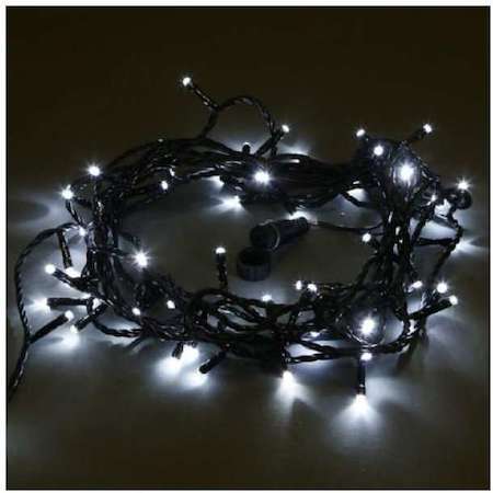 Neon-Night Гирлянда "ТВИНКЛ ЛАЙТ LED" (с контроллером 8 режимов) 10м 100LED 10Вт 220В IP54 бел. провод черн. ПВХ NEON-NIGHT 303-135