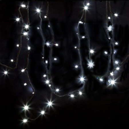 Neon-Night Гирлянда "ДЮРАПЛЕЙ" 12м 120LED 8Вт 220В IP54 черн. провод; бел. NEON-NIGHT 315-135