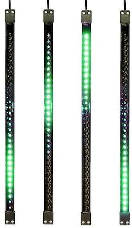 Neon-Night Электроукрашение "Тающая сосулька" 2х32LED 0.5м 1.5Вт зел. двусторонняя 9.5В черн. корпус IP65 NEON-NIGHT 256-121