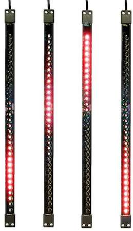 Neon-Night Электроукрашение "Тающая сосулька" 2х32LED 0.5м 1.5Вт красн. двусторонняя 9.5В черн. корпус IP65 NEON-NIGHT 256-123
