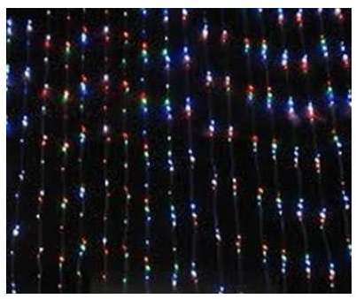 Занавес световой LDCL250C-M 1.2х1.5м 250 LED разноцв. до 4 доп. модулей IP20 SHLights 4690601020765