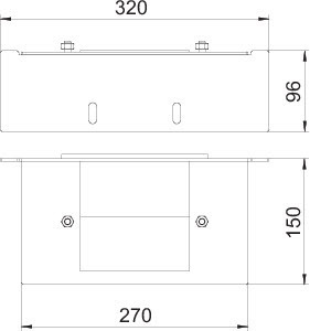 OBO Bettermann Пластина адаптерная I120 70х110BSKM-GW 0711 OBO 7216385