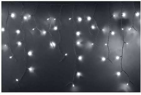 Neon-Night Гирлянда Айсикл "ПЛЕЙ ЛАЙТ" 0.6х4.8м 152LED 9.5Вт 220В IP44 бел. бел. провод NEON-NIGHT 255-137-6