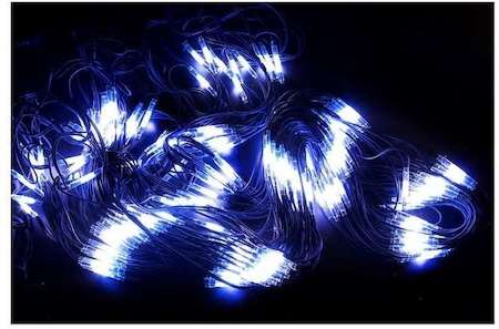Neon-Night Гирлянда Сеть "НЕТ ЛАЙТ Каучук" 2х4м 560LED 33Вт 220В IP54 двойные диоды (с контроллером) бел./син.; черн. провод NEON-NIGHT 217-133