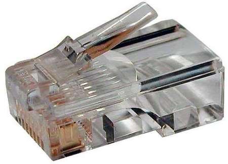 Фото Разъем RJ-458P8C под витую пару категория 5e универсальный 100 шт