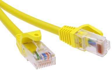 ДКС RN5EUU4530YL Патч-корд неэкранированный CAT5E U/UTP 4х2, LSZH, желтый, 3.0м