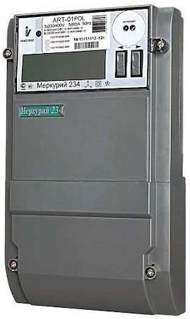 Инкотекс 292482А Счетчик "Меркурий" 234 ART-03 L1 3ф 5-10А 0.5s/2.0 класс точн. многотариф. оптопорт RS485 PLCI ЖКИ Тюмен. вр.