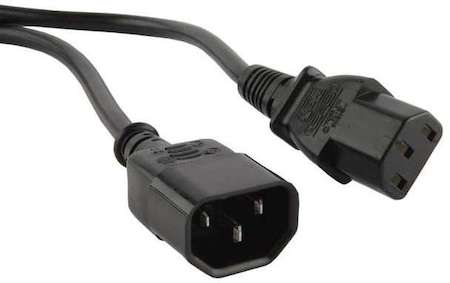 Кабель PWC-IEC13-IEC14-3.0-BK питания монитор-компьютер IEC 320 C13 - IEC 320 C14 (3х0.75) 10А 3м Hyperline 34897