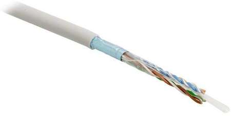 Кабель FTP4-C5E-SOLID-LSZH-OR-305 витая пара экран. FTP (F/UTP) кат.5e 4 пары (24 AWG) ож (solid) экран - фольга LSZH (Low Smoke Zero Halogen) (305 м) оранж. Hyperline 45528