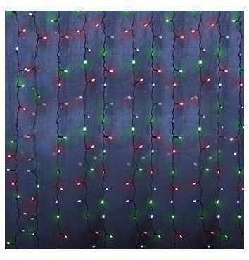 Neon-Night Гирлянда "Светодиодный дождь" с контроллером 1.5х1м 96LED мульти. прозр. провод 8Вт 230В IP20 NEON-NIGHT 235-029