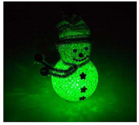Neon-Night Фигура светодиод. EVA "Снеговик" (батарейки 3хAG13 в компл.) 1LED 10см RGB 1Вт 4.5В IP20 NEON-NIGHT 513-019