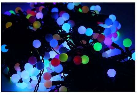 Neon-Night Гирлянда "КЛИП ЛАЙТ" 3 нити х20м 399LED 40Вт 24В IP54 с динамикой тем. зел. провод (с трансф.) RGB NEON-NIGHT 323-619