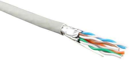 Кабель STP4-C6-SOLID-INDOOR-LSZH-500 витая пара экран. STP (U/FTP) кат.6 4 пары (23 AWG) ож (solid) экран-фольга LSZH (500м) Hyperline 47958
