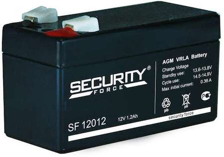 Аккумулятор 12В 1.2А.ч Security Force SF 12012