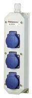 MENNEKES Колодка на 3 роз. SCHUKO 2P+E 16А IP44 230В Mennekes 96700