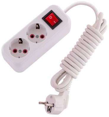 LEZARD Удлинитель 2х3м с заземл. 16А IP20 с выкл. Lezard 720-0203-202