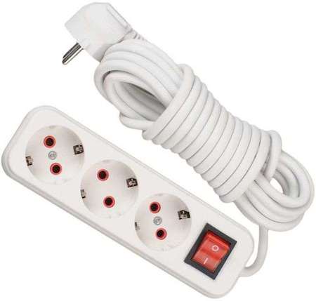 LEZARD Удлинитель 3х7м с заземл. 16А IP20 с выкл. Lezard 720-0307-302