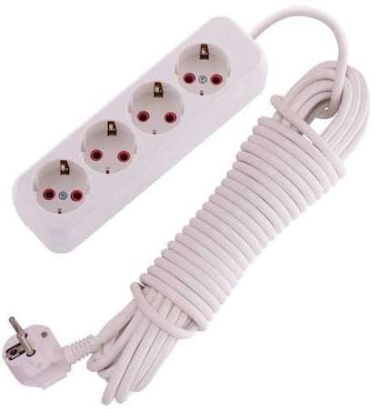 LEZARD Удлинитель 4х10м с заземл. 16А IP20 Lezard 720-0410-401
