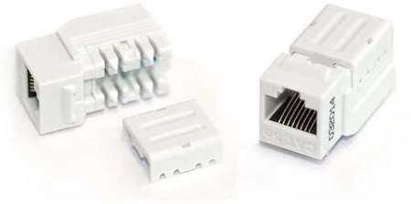 Вставка KJNE-8P8C-C5e-90-WH Keystone Jack RJ45(8P8C) кат. 5e 110 IDC зад. с помощью NE-TOOL бел. Hyperline 46653