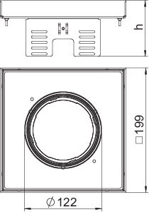 OBO Bettermann Рамка кассетная RKFN2 UZD3 4 200х200мм 4VS20 OBO 7409372