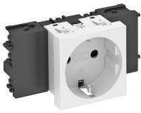OBO Bettermann Розетка 1-м Modul45connect 16А 250В STD-D0C ROR1 0град. с заземл. оранж. OBO 6120344