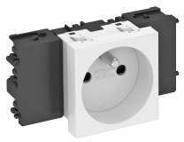 OBO Bettermann Розетка 1-м Modul45connect 16А 250В STD-F0C ROR1 0град. франц. станд. оранж. OBO 6120534