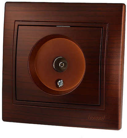 LEZARD Розетка TV СП Мира проходная маун Lezard 701-0404-129