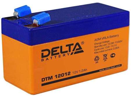 Аккумулятор 12В 1.2А.ч. Delta DTM 12012