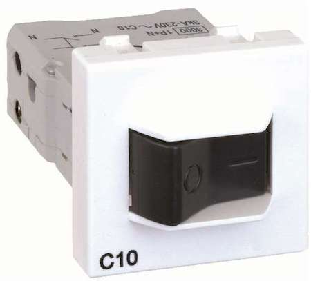 Выключатель авт. термомагнитный 10А K45 45х45мм алюм. Simon Connect K106A-8