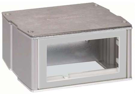 Мини-башня 2-сторонняя на 4-мод. К45 70х133х128 алюм. Simon Connect KT400-8