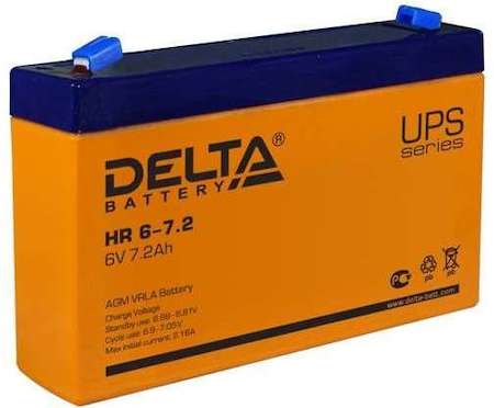 Аккумулятор 6В 7.2А.ч. Delta HR 6-7.2